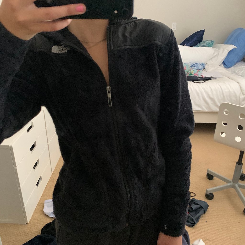 Womens North Face Black Fleece Jacket
